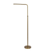 Verve Brassed Gold Floor Lamp with On/Off Switch Adjustable Led Round Base Default -DTYStore