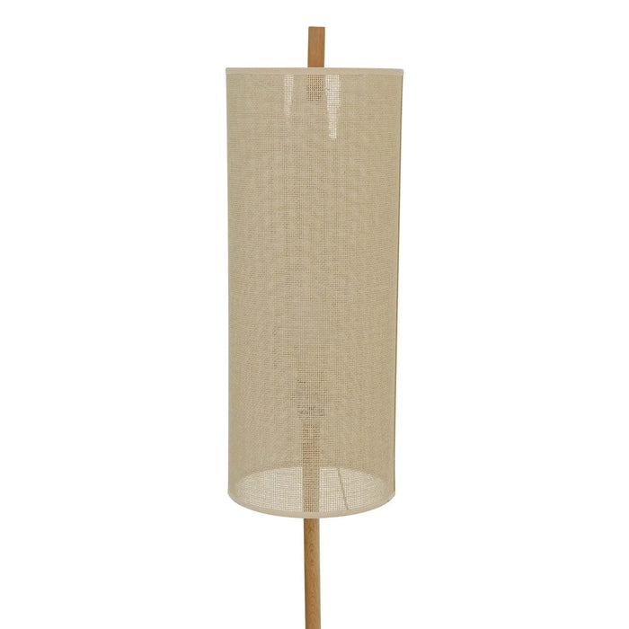 Vialux Modern Standing Floor Lamp for Living Room, Bedroom & Study in Oak and Natural Wood, 110-120V Default -DTYStore