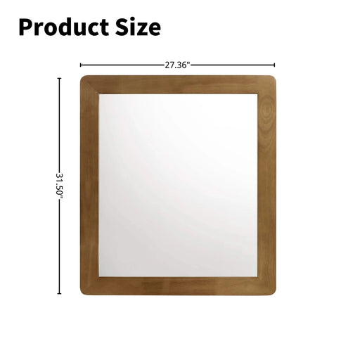 Vichy 4-Piece Rubberwood Bedroom Set with Corduroy Upholstered Queen Bed, Dresser, Mirror, and Nightstand Default -DTYStore