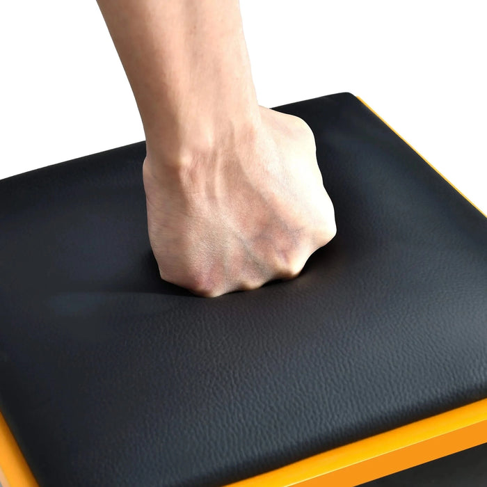 [Video Provided] U-Can Lift-Top Coffee Table with 4 Storage Stools, Modern Space Saving Center Table with Foldable Top, Multi-Functional Adjustable Coffee Table for Living Room Default -DTYStore