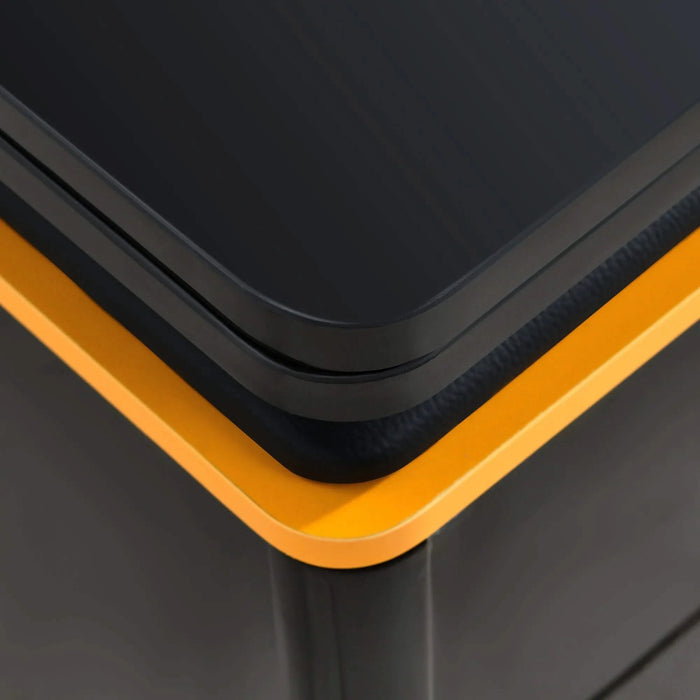 [Video Provided] U-Can Lift-Top Coffee Table with 4 Storage Stools, Modern Space Saving Center Table with Foldable Top, Multi-Functional Adjustable Coffee Table for Living Room Default -DTYStore