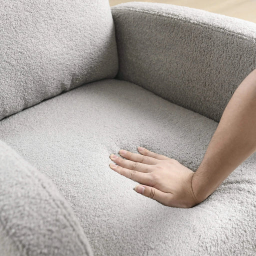 [Video] Welike 27.6'W Modern Accent High Backrest Living Room Lounge Arm Rocking Chair, Two Side Pocket(W83453336) Default -DTYStore