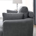 [Video] Welike Swivel Accent Barrel Modern Dark Grey Sofa Lounge Club Big Round Chair with Storage Ottoman Linen Fabric for Living Room Hotel with Pillows Default -DTYStore