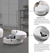 [Video] Welike Swivel Accent Barrel Modern Sofa Lounge Club Big Round Chair with Storage Ottoman Linen Fabric for Living Room Hotel with Pillows,Teddy White (Ivory) Default -DTYStore