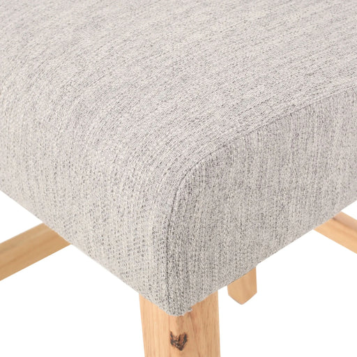 Vienna Contemporary Fabric Tufted Wingback 27 Inch Counter Stools, Set of 2, Light Gray, Natural Default -DTYStore