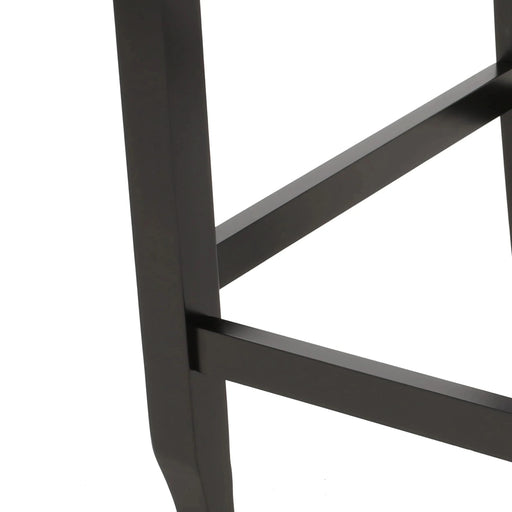 Vienna Contemporary Fabric Tufted Wingback 31 Inch Counter Stools, Set of 2, Navy Blue and Dark Brown Default -DTYStore