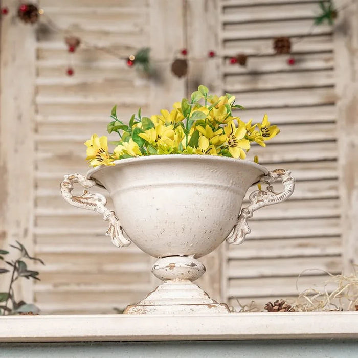 Vintage Double-Handled Flower Pot for Timeless Home Décor, Ideal for Showcasing Plants and Adding Charm to Your Space Default -DTYStore