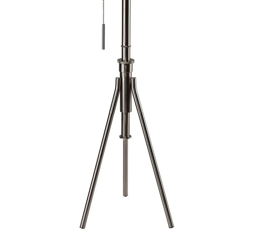 Vintage Look 1pc Floor Lamp Brushed Steel Tripod Legs Unique High Lamp Pull Switch 57'H Default -DTYStore