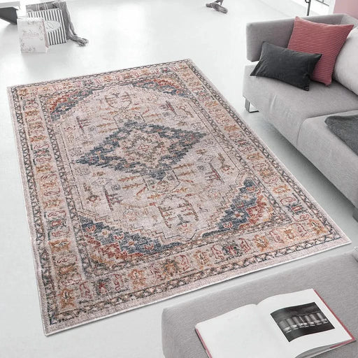Vintage Medallion Woven Area Rug Default -DTYStore