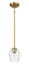 Vista Single Pendant Chain Hanging Light with Clear Glass - Satin Brass Default -DTYStore