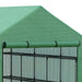 Walk-in Greenhouse for Outdoors with Roll-up Zipper Door, 18 Shelves, PE Cover, Small & Portable Build, Heavy Duty Humidity Seal, 95.25' x 70.75' x 82.75', Green Default -DTYStore