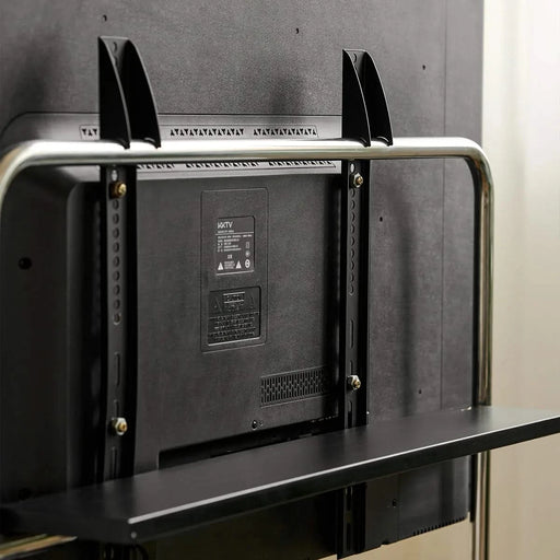 Walk around the TV stand with an antique,black movable stand for a floor-standing display TV cabinet and projection TV stand Default -DTYStore