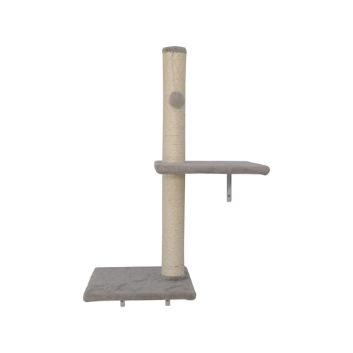 Wall-mounted Cat Tree, Cat Furniture with 2 Cat Condos House, 3 Cat Wall Shelves, 2 Ladder, 1 Cat Perch, Sisal Cat Scratching Posts and Pad Default -DTYStore