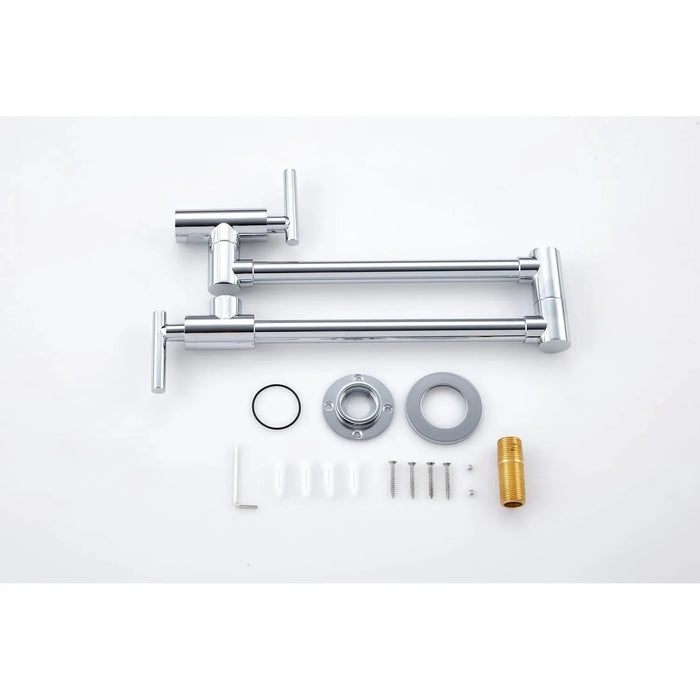 Wall Mount Folding Kitchen Pot Filler Faucet Default -DTYStore