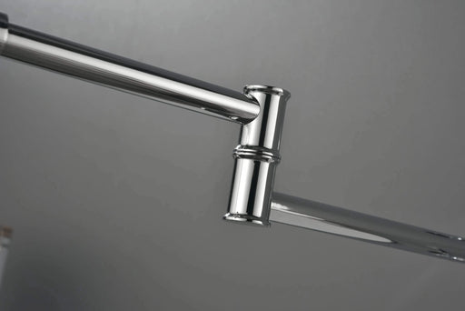 Wall mounted Pot Filler Faucet, Modern Brass Pot Filler Two-Attachment Wall Mount Folding Kitchen Pot Filler Swing Arm Default -DTYStore