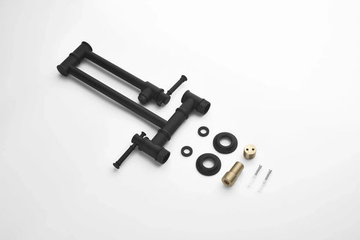 Wall mounted Pot Filler Faucet, Modern Brass Pot Filler Two-Attachment Wall Mount Folding Kitchen Pot Filler Swing Arm Default -DTYStore