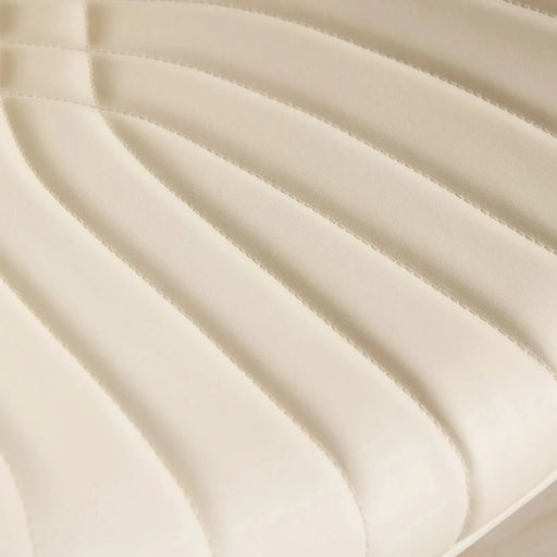 Walnut Bentwood Bar Stools Mid Century Modern Adjustable Counter Height Black Leather Upholstered 360°Swivel Bar Chairs for Kitchen Island/Dining Room/Cafe, 1 chair/1carton,Beige Default -DTYStore