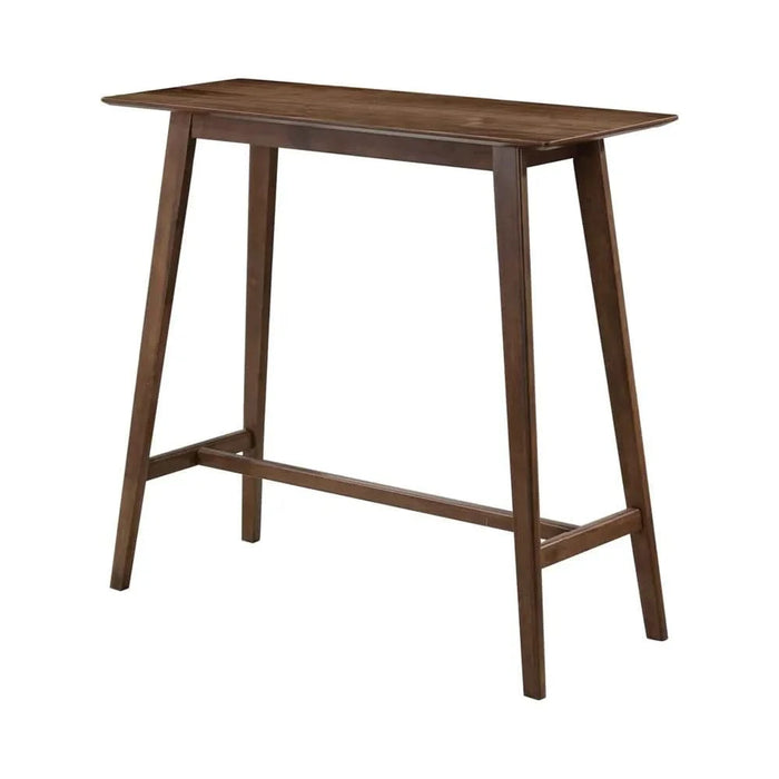 Walnut Rectangular Bar Table Default -DTYStore