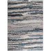 Watercolor Abstract Stripe Woven Area Rug Default -DTYStore