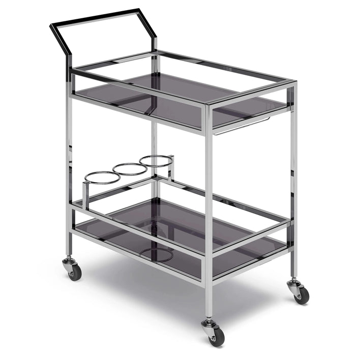 Watts - 26' Bar Cart - Chrome Default -DTYStore