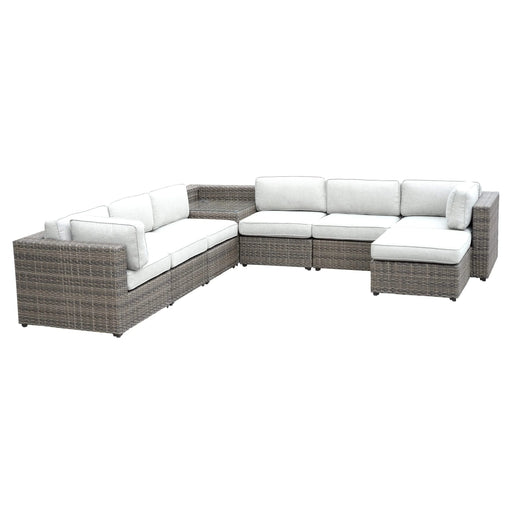 Weather-Resistant Sectional - Stain and Fade Resistant, Removable Cushions - Outdoor Comfort, Indoor Looks Default -DTYStore