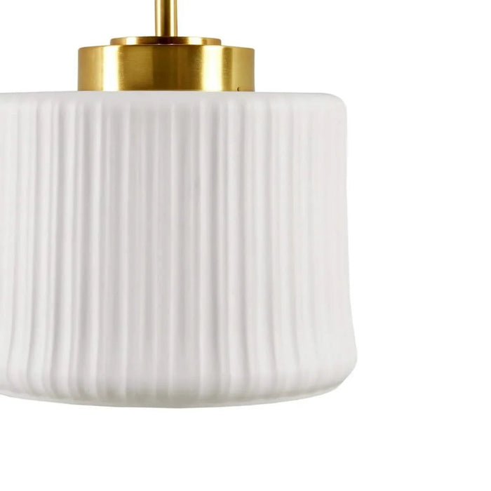 White Ceramic Wall Sconce with Adjustable Swing Arm Gold/White See below Default -DTYStore