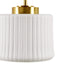 White Ceramic Wall Sconce with Adjustable Swing Arm Gold/White See below Default -DTYStore