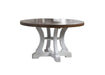White Dining Room Wooden 1pc Round Dining Table Elegant Design Furniture Default -DTYStore