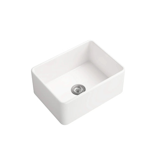 White Farmhouse Sink Deep Apron Sink Undermount Farmhouse Kitchen Sink Single Farm Sink Default -DTYStore