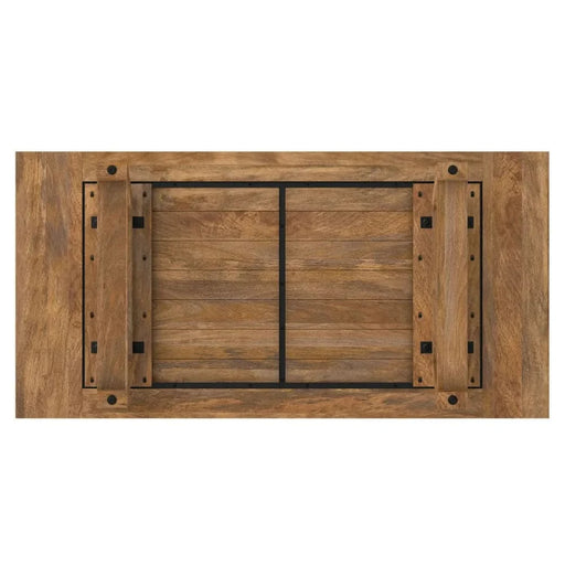Whitley 72 inch Wide Solid Mango Farmhouse Dining Table in Burnt Wax Default -DTYStore