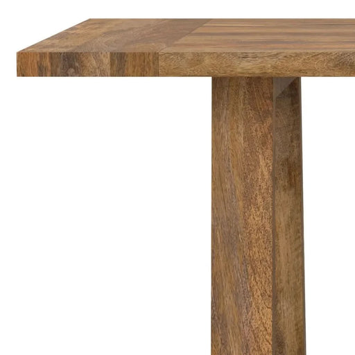 Whitley 72 inch Wide Solid Mango Farmhouse Dining Table in Burnt Wax Default -DTYStore