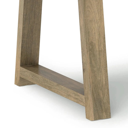 Whitley 72 inch Wide Solid Mango Farmhouse Dining Table in Grey Wash Default -DTYStore