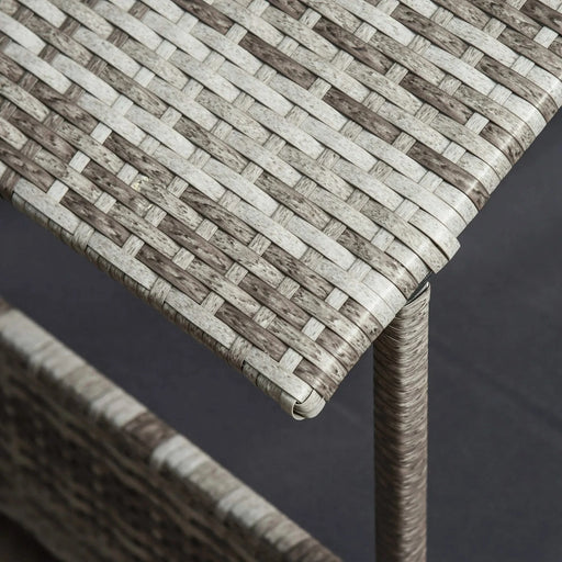 Wicker Dog House Outdoor with Canopy, Rattan Dog Bed with Water-resistant Cushion, for Small and Medium Dogs, Cream Default -DTYStore