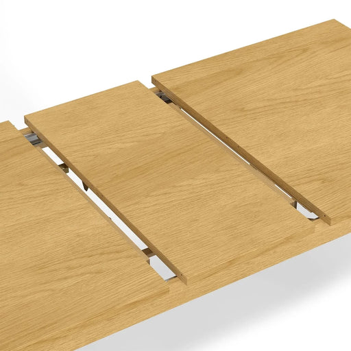 Wilson 60-76 inch x 36 inch Rectangle Transitional Extendable Dining Table in Oak Veneer Default -DTYStore