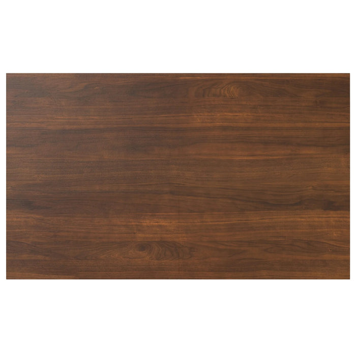 Wilson 60-76 inch x 36 inch Rectangle Transitional Extendable Dining Table in Walnut Veneer Default -DTYStore