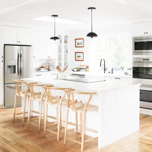 Wishbone Counter Stool Natural Ash Default -DTYStore