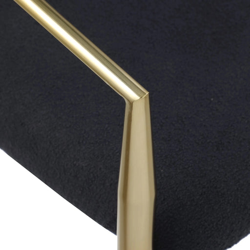 Woker Dining Chairs Set of 2, Mid-Century Modern Dining Chairs, Kitchen Dining Room Chairs, Round Boucle Backrest Sherpa Dining Chair with Black Metal Legs Default -DTYStore