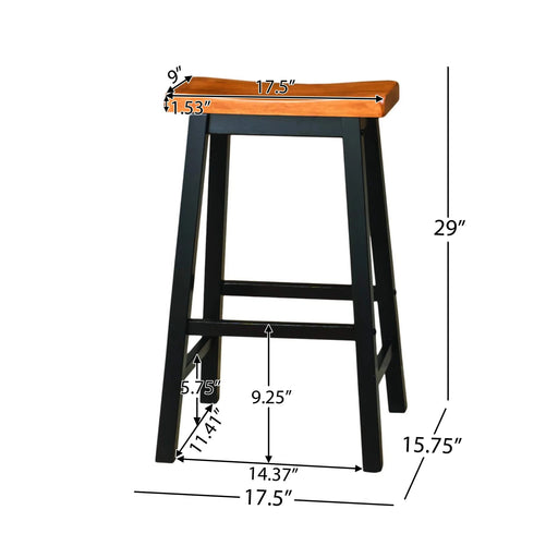 Wood 29' SADDLE STOOL Default -DTYStore