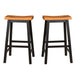 Wood 29' SADDLE STOOL Default -DTYStore