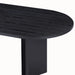 Wood Dining Table Kitchen Table Small Space Dining Table black desk top Default -DTYStore