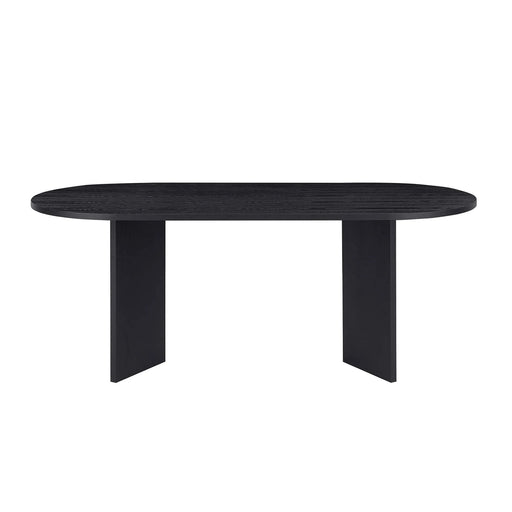 Wood Dining Table Kitchen Table Small Space Dining Table black desk top Default -DTYStore