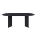 Wood Dining Table Kitchen Table Small Space Dining Table black desk top Default -DTYStore