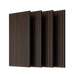 Wood Panels for Wall Slat Wall Panels, 4PC Wood Slat Acoustic Panels for Wall and Ceiling - 3D Fluted Sound Absorbing Panel with Three Sides Fully Wrapped on Wood Finish -45.27''X23.62''(Dark walnut) Default -DTYStore