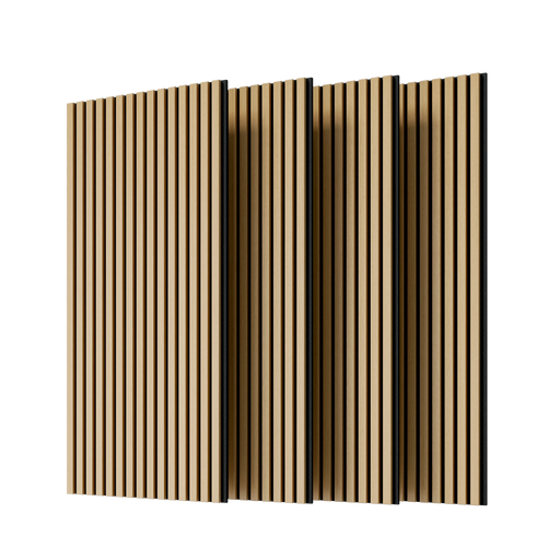 Wood Panels for Wall Slat Wall Panels, 4PC Wood Slat Acoustic Panels for Wall and Ceiling - 3D Fluted Sound Absorbing Panel with Three Sides Fully Wrapped on Wood Finish -45.27''X23.62''(White Oak) Default -DTYStore