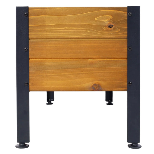 Wood Rectangular Garden Planter Box Raised Bed Outdoor,Planters for Outdoor Plants ,Elevated Herbs Vegetables Flowers Great Patio Deck Balcony Default -DTYStore