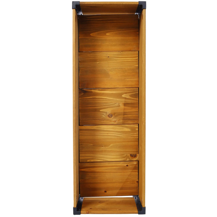 Wood Rectangular Garden Planter Box Raised Bed Outdoor,Planters for Outdoor Plants ,Elevated Herbs Vegetables Flowers Great Patio Deck Balcony Default -DTYStore