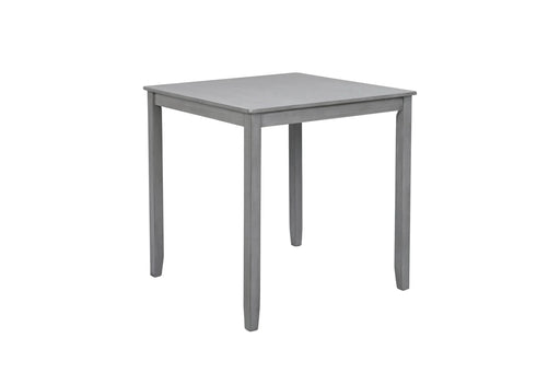Wooden Dining Square Table, Kitchen Table for Small Space, 4 Person Counter Height Table, Gray, ONLY THE TABLE Default -DTYStore