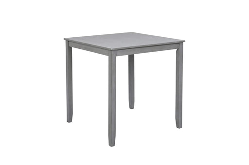 Wooden Dining Square Table, Kitchen Table for Small Space, 4 Person Counter Height Table, Gray, ONLY THE TABLE Default -DTYStore