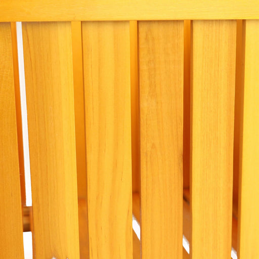 Wooden Square Outdoor Flower and Herb Pot - Teak Finish, Wood, 15.75 x 15.75 x 18.50 inches Default -DTYStore