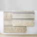 Woven Texture Stripe Bath Rug Natural 20x32' Default -DTYStore